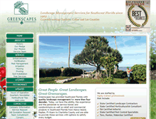 Tablet Screenshot of greenscapesfl.com